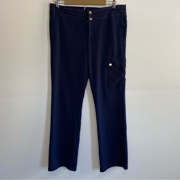 Lauren Ralph Lauren Women’s Joggers Cargo Pants Size PM Petite Downstring Blue - Picture 4 of 11